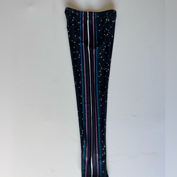 Gold Sheep 🐑 🌌 🌟 Kids leggings M 7/8 black with constellation and stripes - Picture 12 of 12